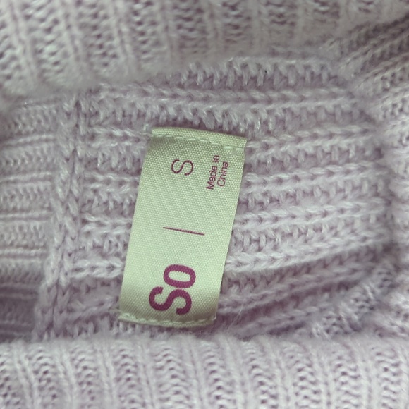 Oversize Turtleneck Color Block Sweater Dress - Picture 5 of 7